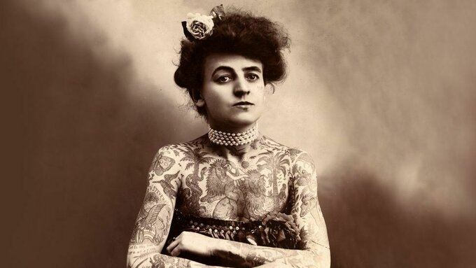 Maud Wagner - USA's first professional woman tattoo artist. Aerialist. Mother.