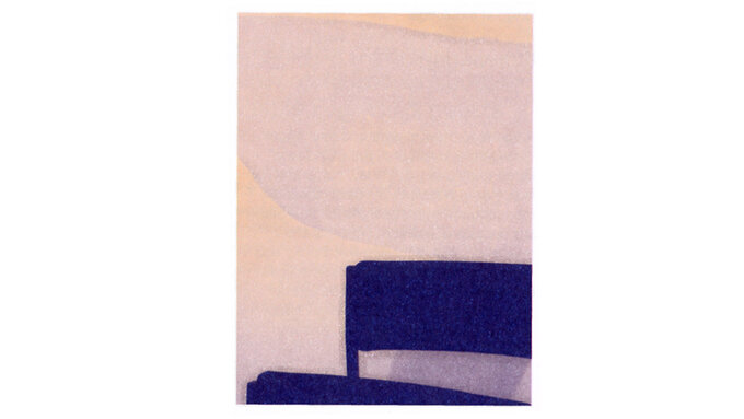 a photo of an abstact painting from a brochure