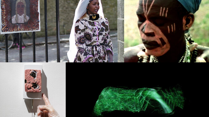 A collage of the artist's images, individual artist image descriptions included below.