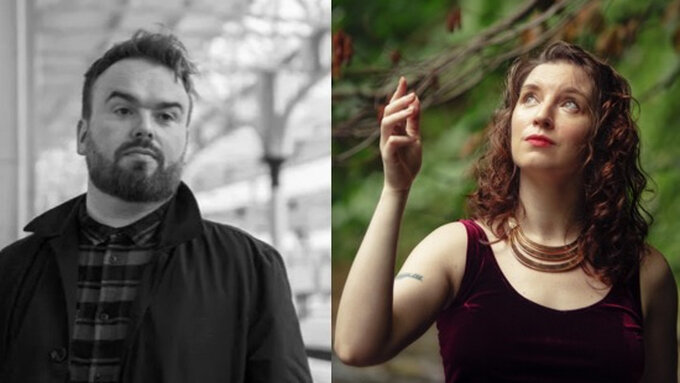 Head and shoulders images of Broken Chanter and Maya Evan MacGregor