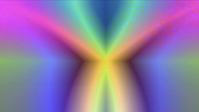 A vivid multi-coloured abstract digital image.