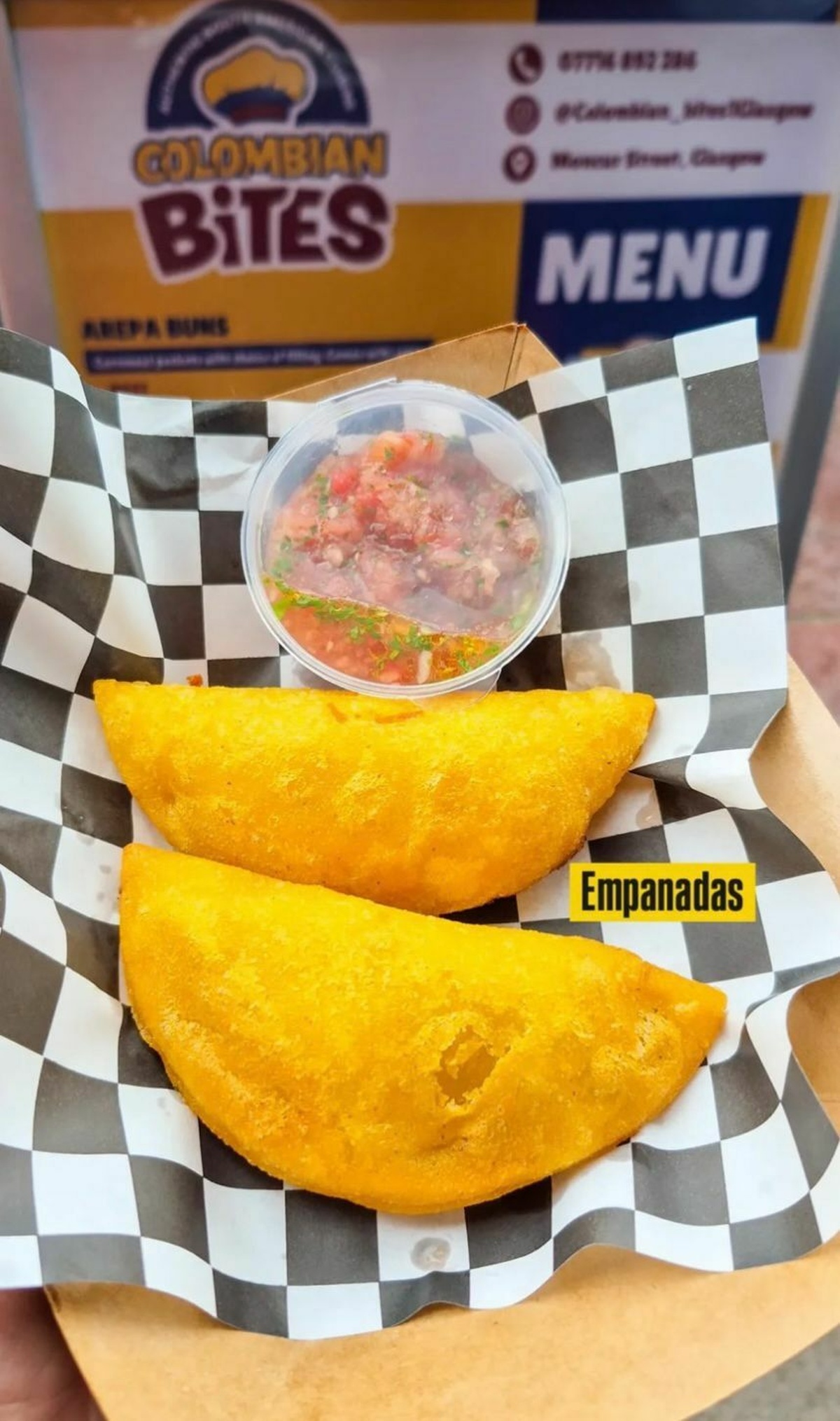 Two empanadas.