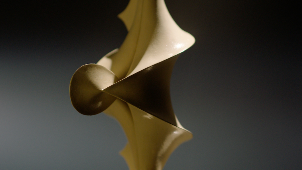An image of a sculpture mimicing a mathematical equation.